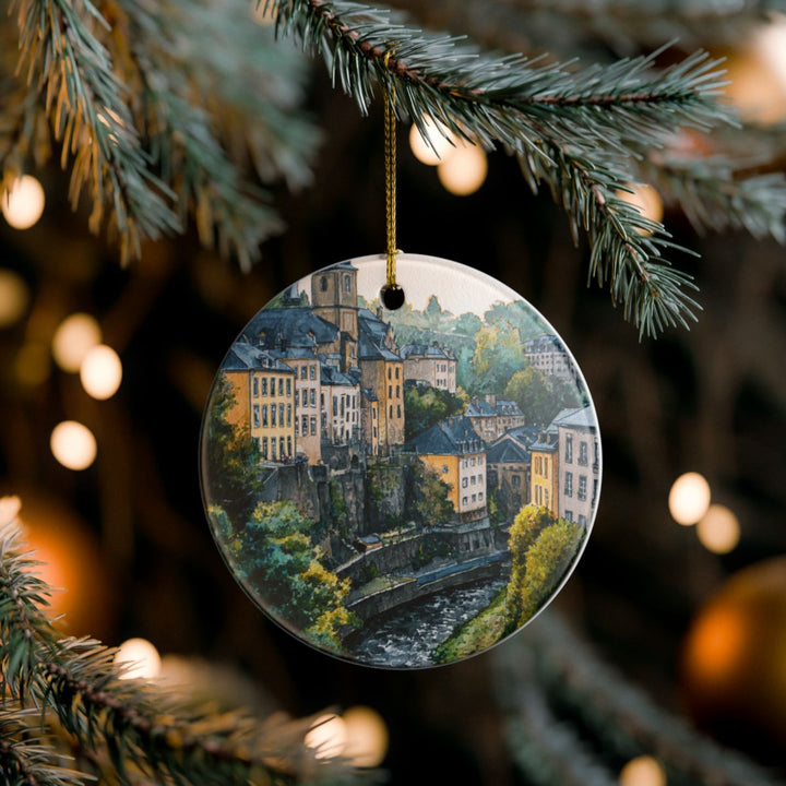 Luxembourg City Luxembourg Ornament: Unique Luxembourg City Souvenir, Luxembourg City Luxembourg Xmas Decor, and Authentic Luxembourg City Gift