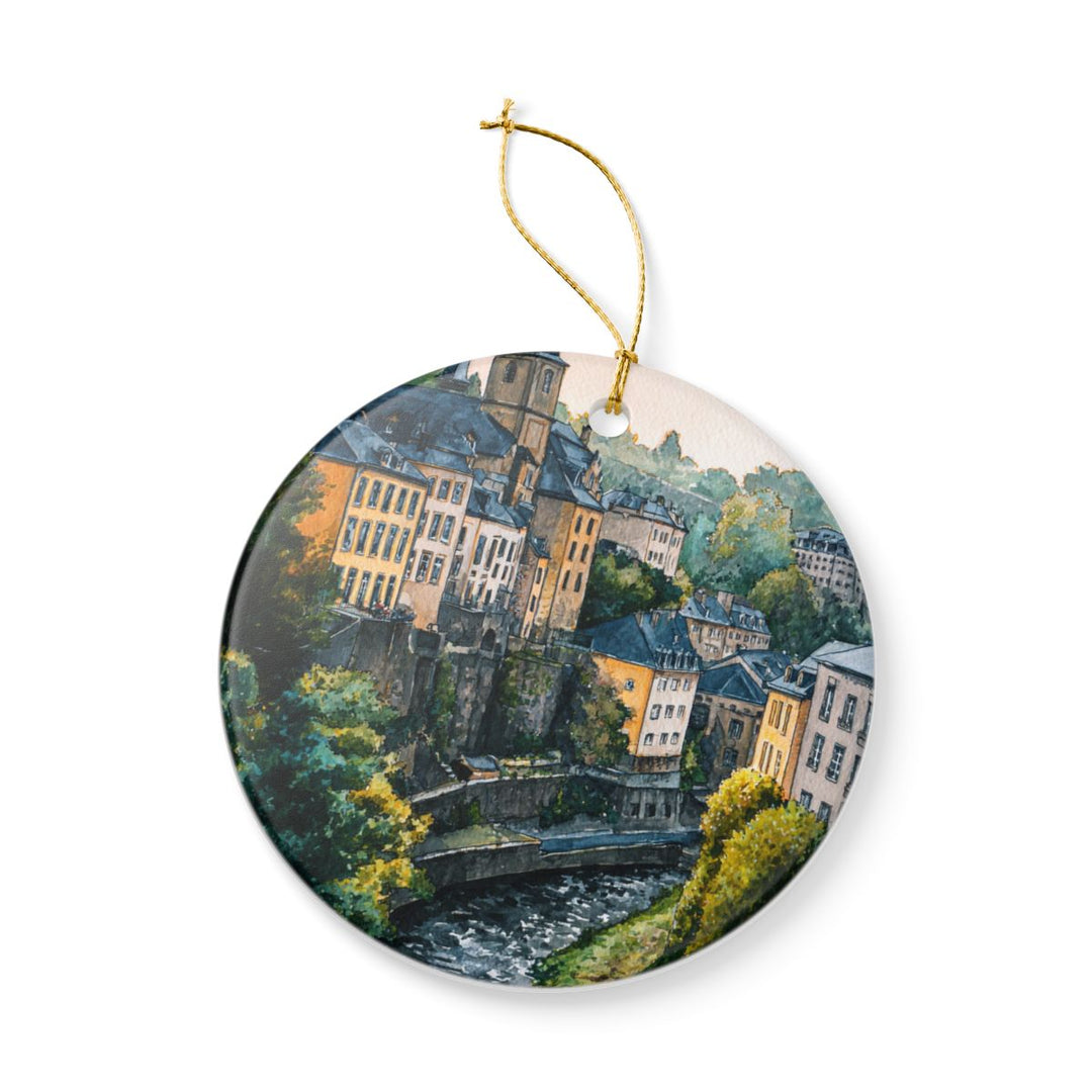 Luxembourg City Luxembourg Ornament: Unique Luxembourg City Souvenir, Luxembourg City Luxembourg Xmas Decor, and Authentic Luxembourg City Gift