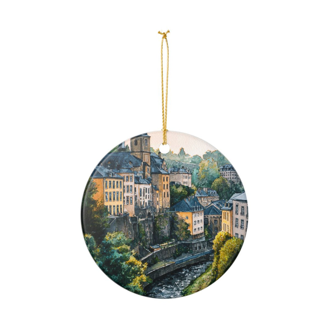 Luxembourg City Luxembourg Ornament: Unique Luxembourg City Souvenir, Luxembourg City Luxembourg Xmas Decor, and Authentic Luxembourg City Gift