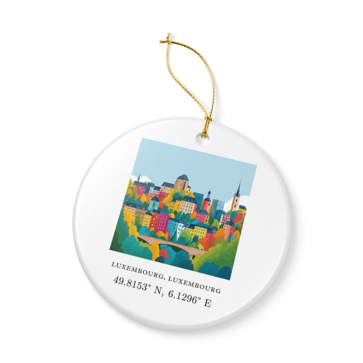 Luxembourg Ornament: Unique Luxembourg Souvenir, Luxembourg Xmas Decor, and Authentic Luxembourg Gift