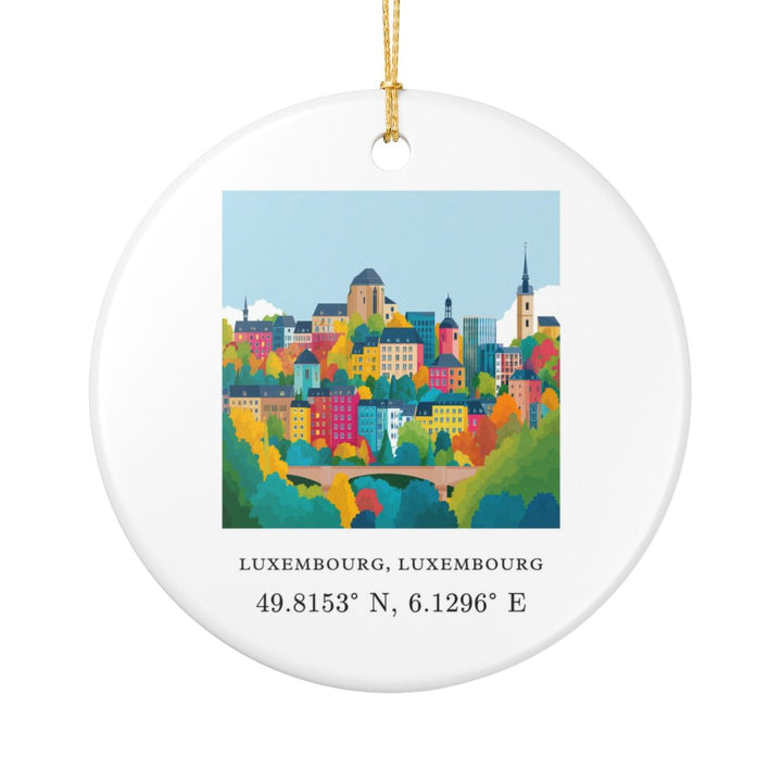 Luxembourg Ornament: Unique Luxembourg Souvenir, Luxembourg Xmas Decor, and Authentic Luxembourg Gift