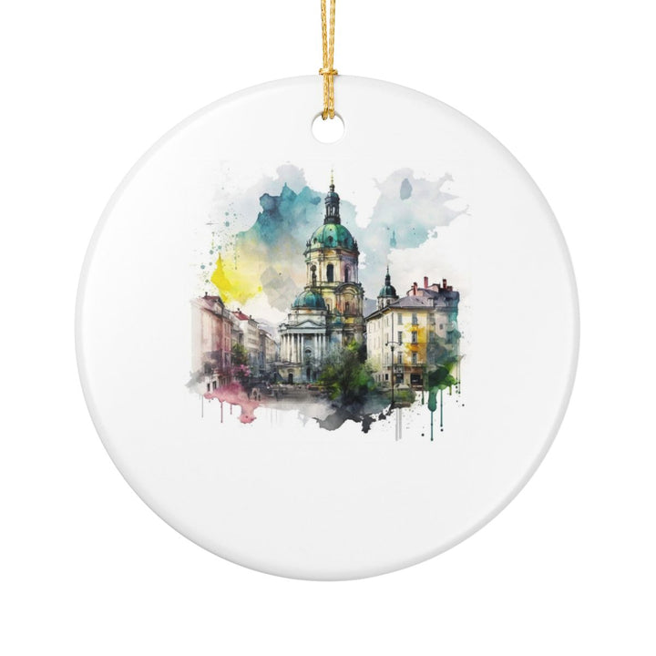 Lviv Ukraine Ornament: Unique Lviv Souvenir, Lviv Ukraine Xmas Decor, and Authentic Lviv Gift