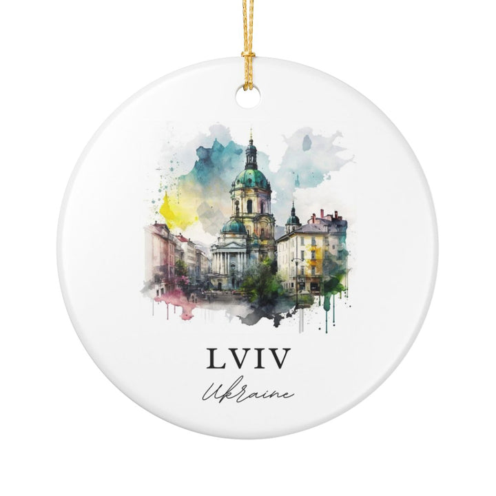 Lviv Ukraine Ornament: Unique Lviv Souvenir, Lviv Ukraine Xmas Decor, and Authentic Lviv Gift