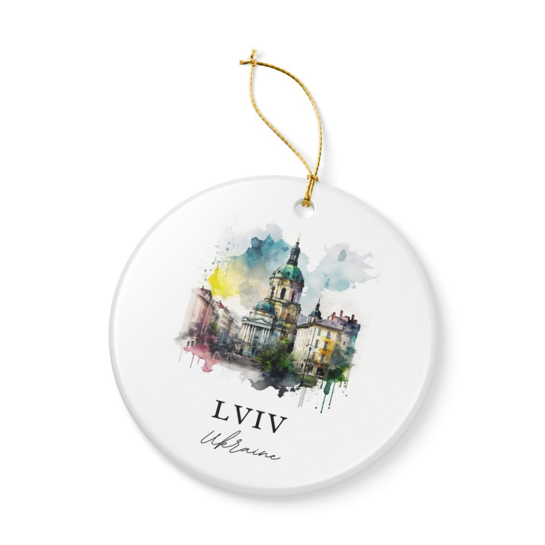 Lviv Ukraine Ornament: Unique Lviv Souvenir, Lviv Ukraine Xmas Decor, and Authentic Lviv Gift