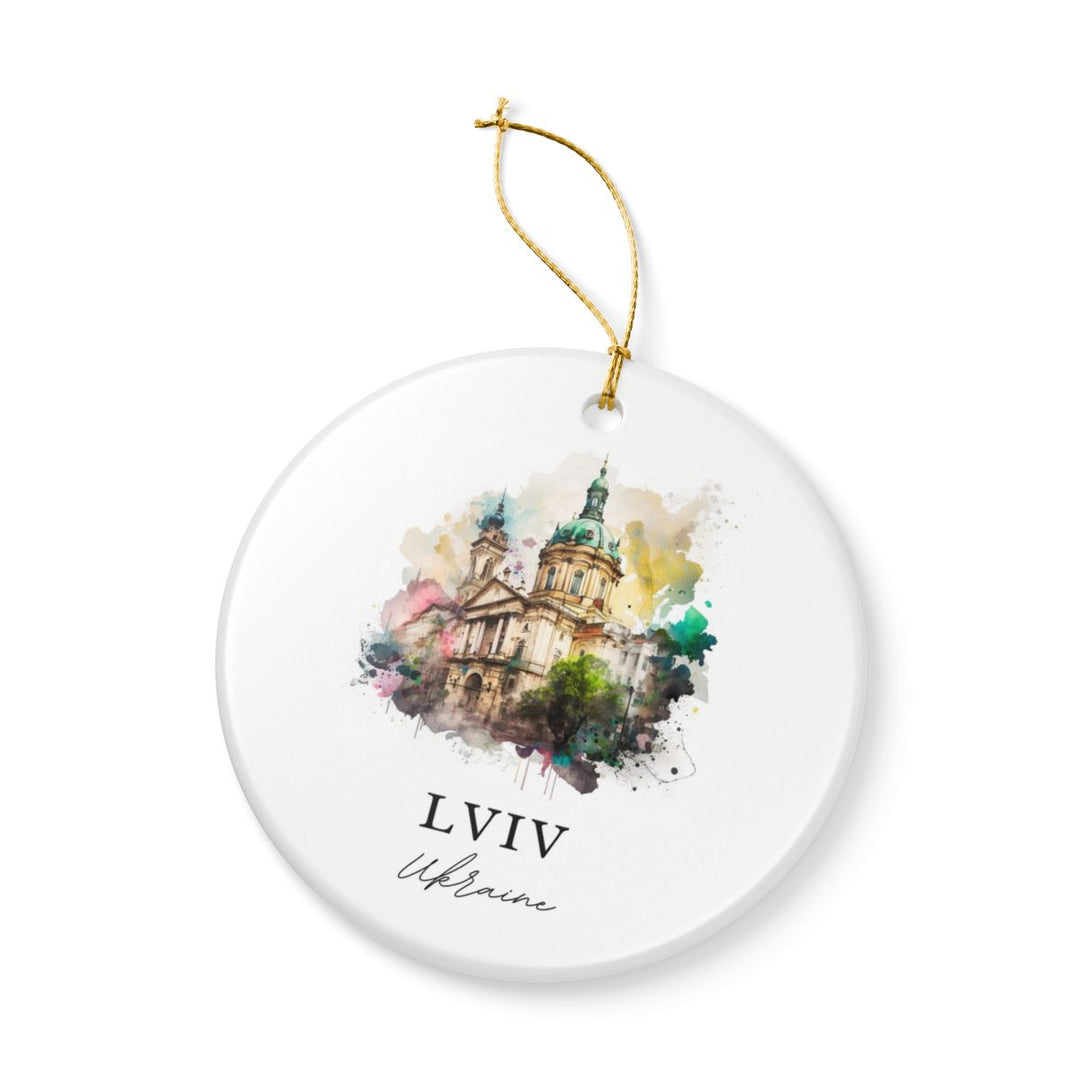 Lviv Ukraine Ornament: Unique Lviv Souvenir, Lviv Ukraine Xmas Decor, and Authentic Lviv Gift