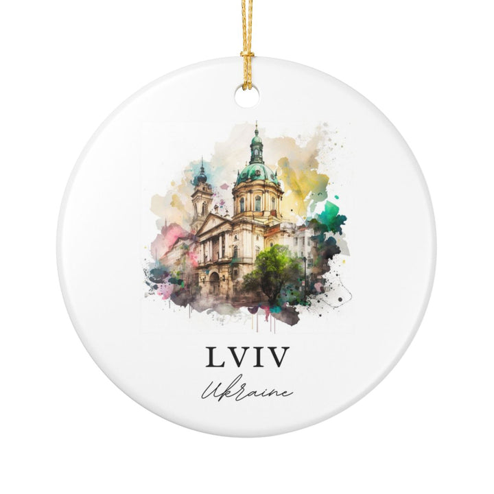 Lviv Ukraine Ornament: Unique Lviv Souvenir, Lviv Ukraine Xmas Decor, and Authentic Lviv Gift