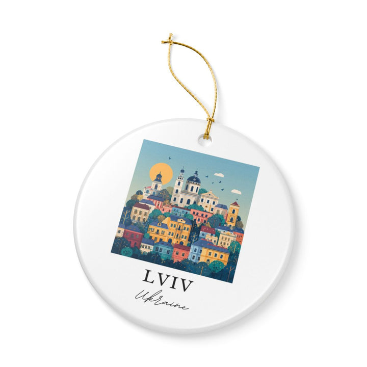 Lviv Ukraine Ornament: Unique Lviv Souvenir, Lviv Ukraine Xmas Decor, and Authentic Lviv Gift