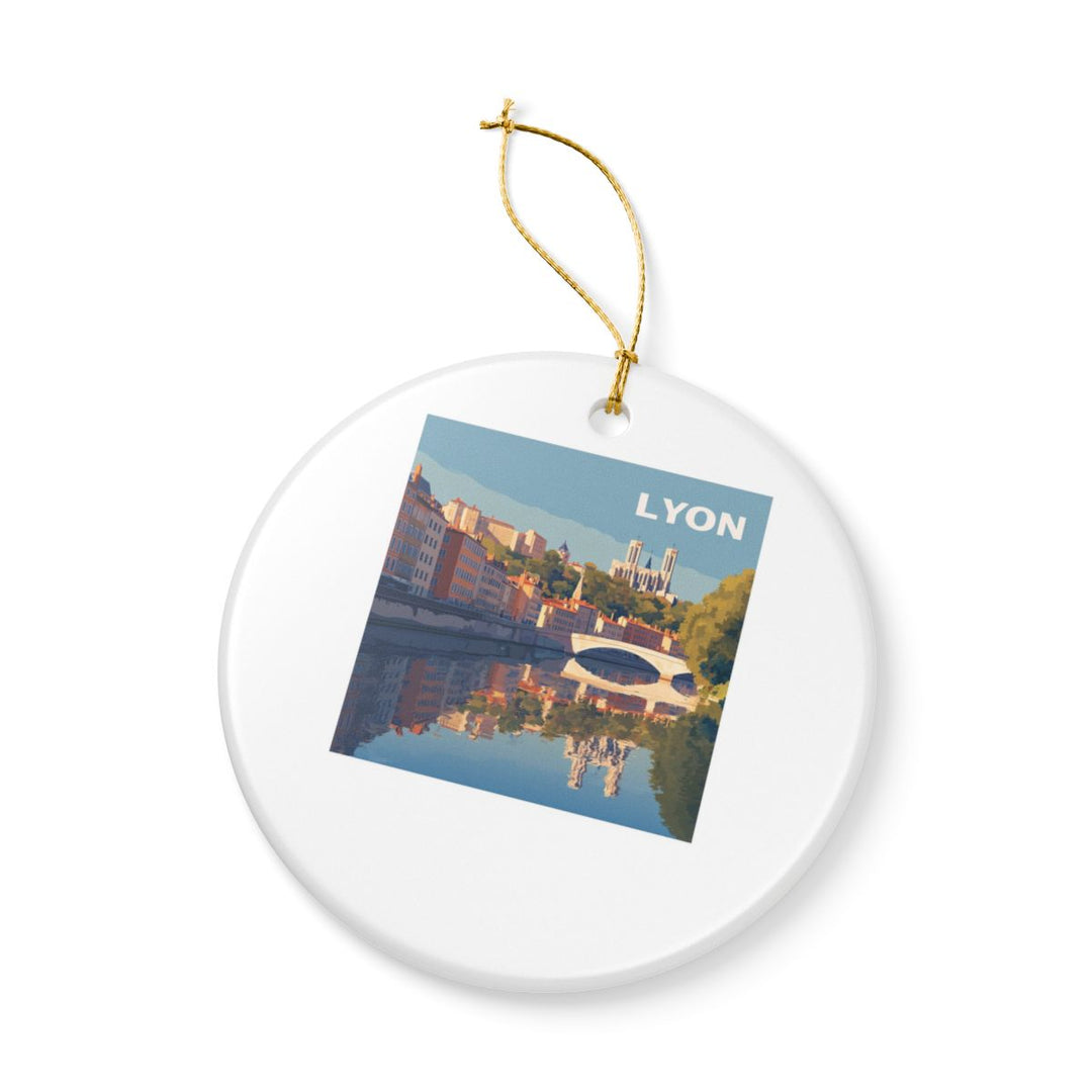 Lyon France Ornament: Unique Lyon Souvenir, Lyon France Xmas Decor, and Authentic Lyon Gift