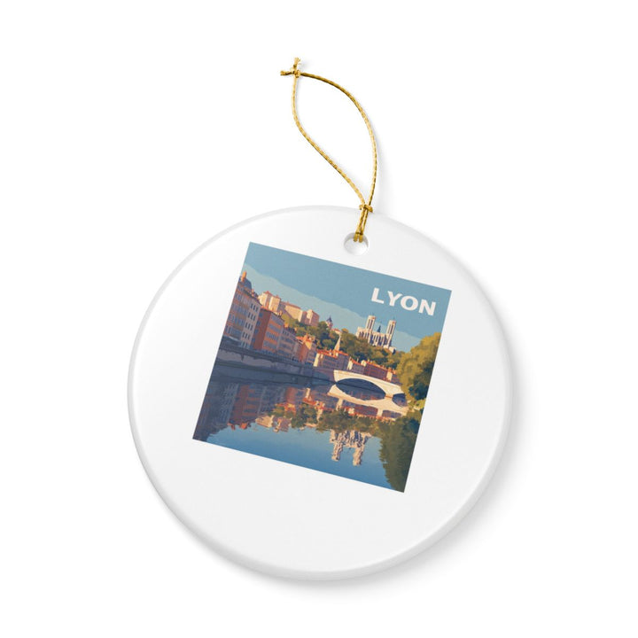 Lyon France Ornament: Unique Lyon Souvenir, Lyon France Xmas Decor, and Authentic Lyon Gift