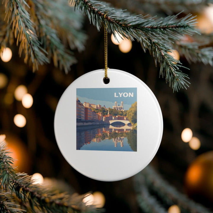 Lyon France Ornament: Unique Lyon Souvenir, Lyon France Xmas Decor, and Authentic Lyon Gift