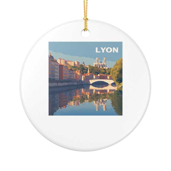 Lyon France Ornament: Unique Lyon Souvenir, Lyon France Xmas Decor, and Authentic Lyon Gift