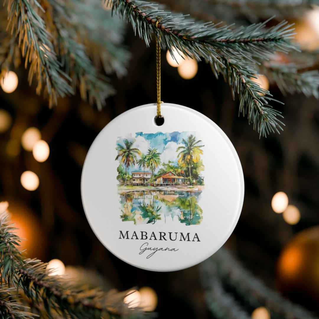 Mabaruma Guyana Ornament: Unique Mabaruma Guyana Souvenir, Mabaruma Guyana Xmas Decor, and Authentic Mabaruma Guyana Gift