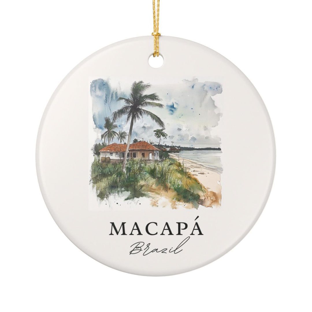 Macapá Brazil Ornament: Unique Macapá Souvenir, Macapá Brazil Xmas Decor, and Authentic Macapá Gift