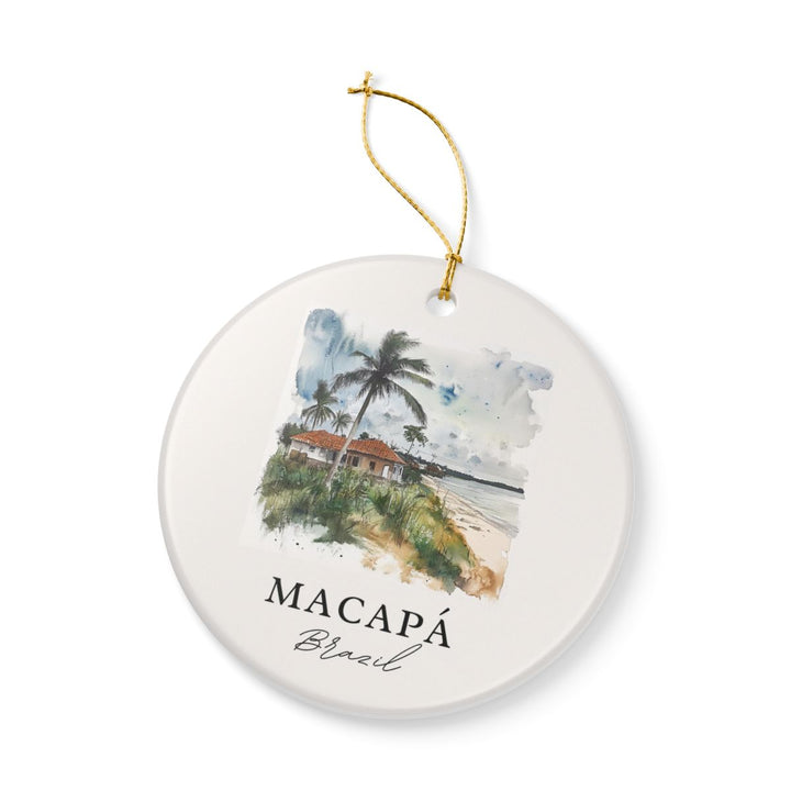 Macapá Brazil Ornament: Unique Macapá Souvenir, Macapá Brazil Xmas Decor, and Authentic Macapá Gift