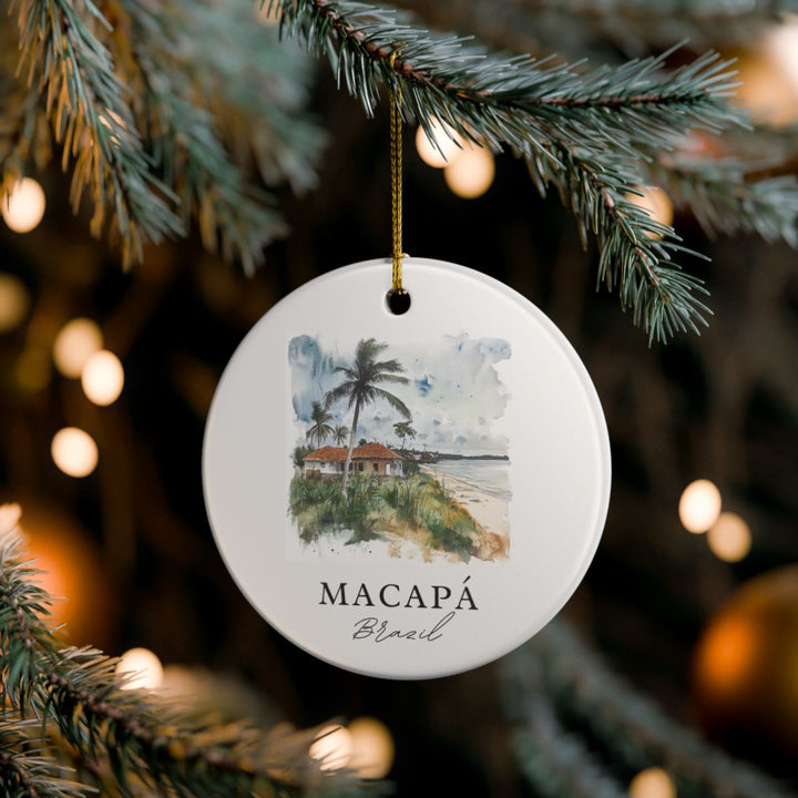 Macapá Brazil Ornament: Unique Macapá Souvenir, Macapá Brazil Xmas Decor, and Authentic Macapá Gift