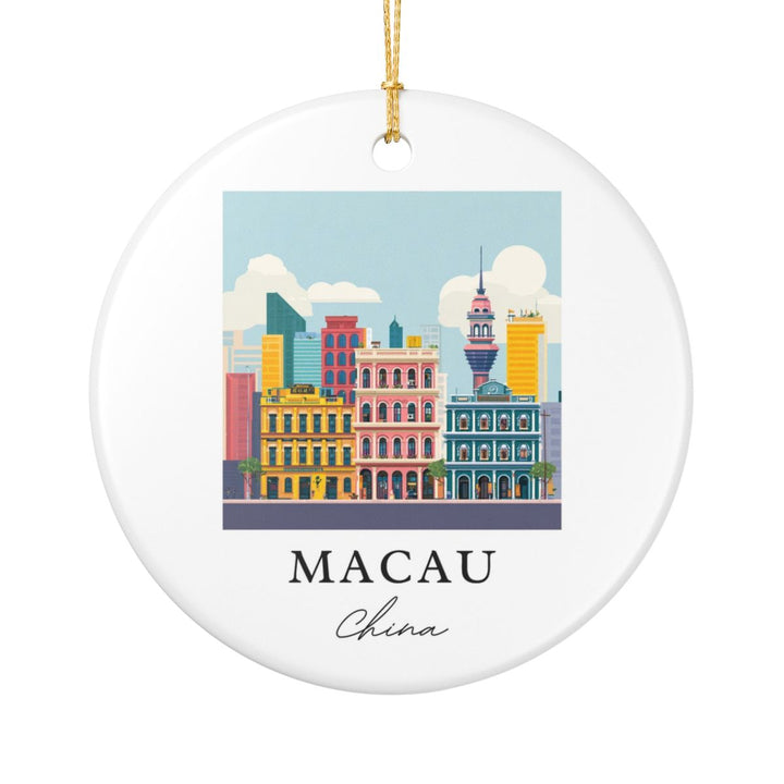 Macau Ornament: Unique Macau Souvenir, Macau Xmas Decor, and Authentic Macau Gift