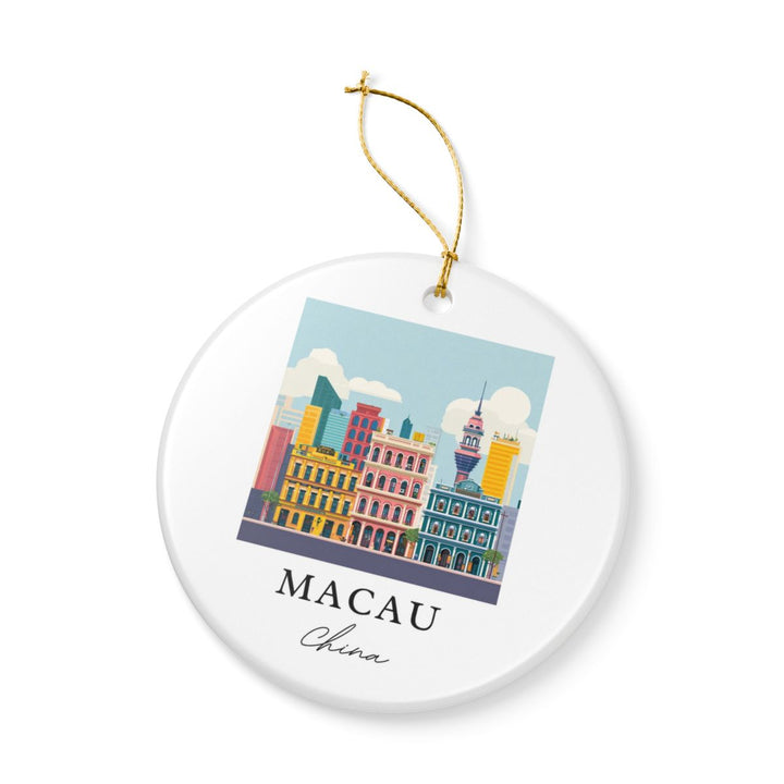 Macau Ornament: Unique Macau Souvenir, Macau Xmas Decor, and Authentic Macau Gift