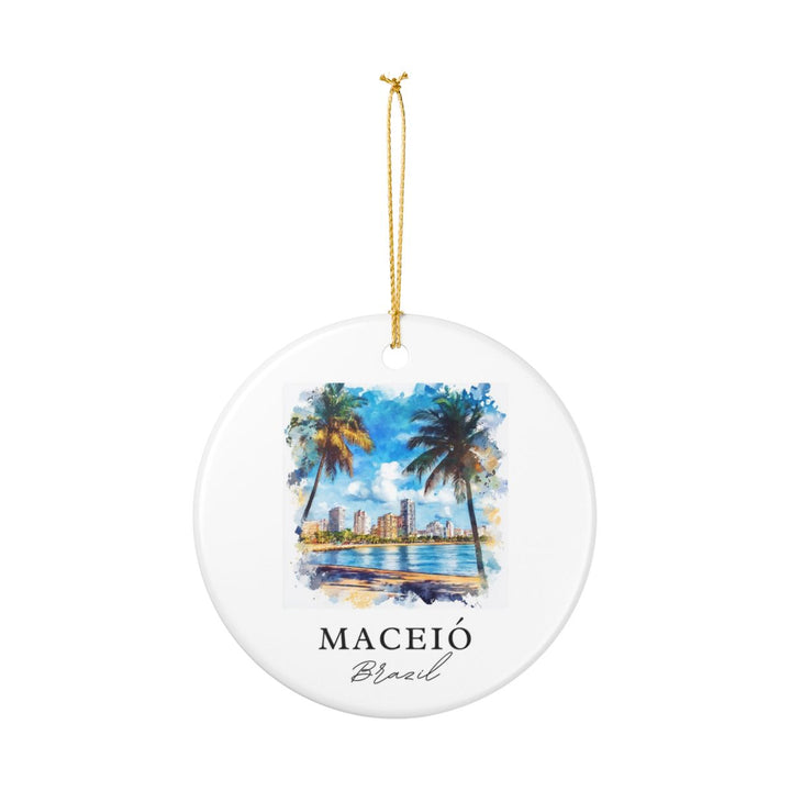 Maceió Brazil Ornament: Unique Maceió Souvenir, Maceió Brazil Xmas Decor, and Authentic Maceió Gift