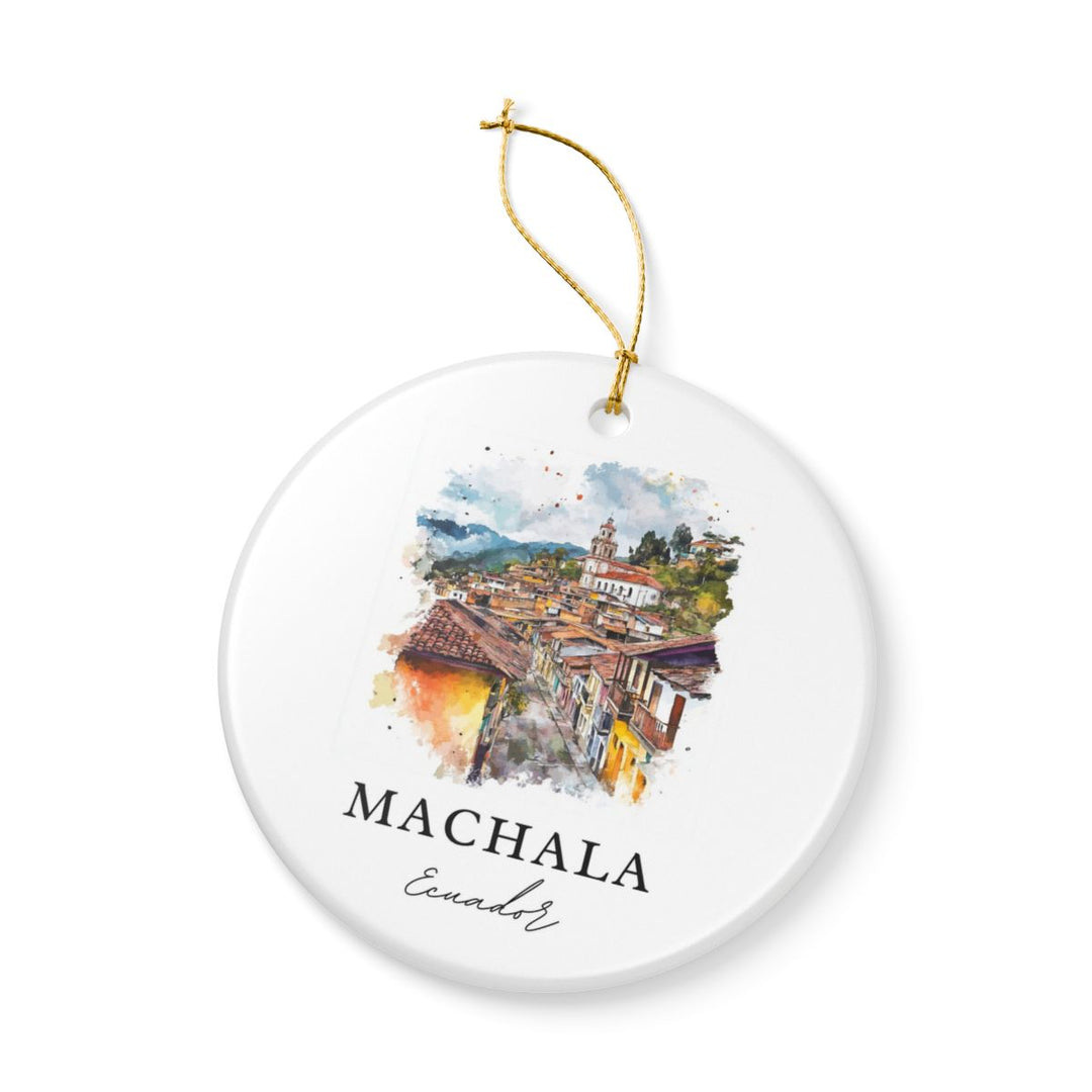 Machala Ecuador Ornament: Unique Machala Souvenir, Machala Ecuador Xmas Decor, and Authentic Machala Gift