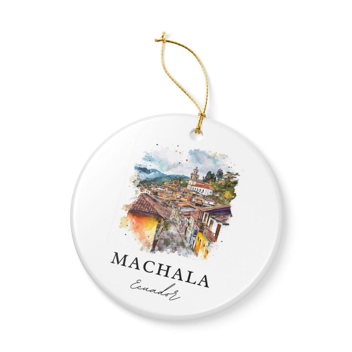 Machala Ecuador Ornament: Unique Machala Souvenir, Machala Ecuador Xmas Decor, and Authentic Machala Gift