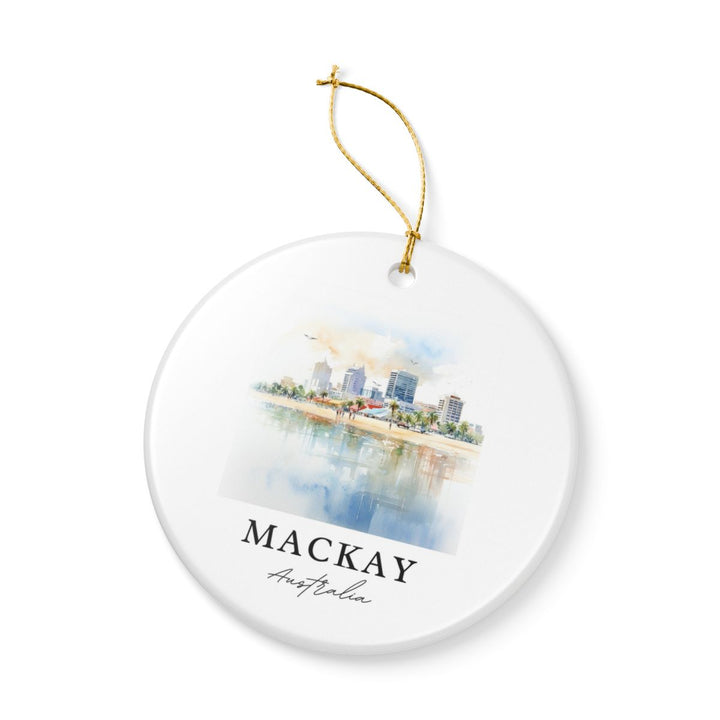 Mackay Australia Ornament: Unique Mackay Souvenir, Mackay Australia Xmas Decor, and Authentic Mackay Gift