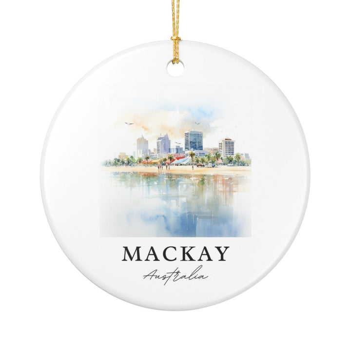 Mackay Australia Ornament: Unique Mackay Souvenir, Mackay Australia Xmas Decor, and Authentic Mackay Gift