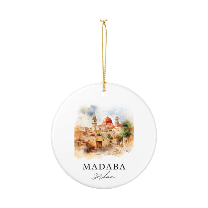 Madaba Jordan Ornament: Unique Madaba Souvenir, Madaba Jordan Xmas Decor, and Authentic Madaba Gift