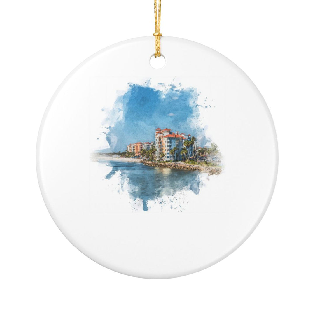 Madeira Beach Ornament: Unique Madeira Beach Souvenir, Madeira Beach Xmas Decor, and Authentic Madeira Beach Gift