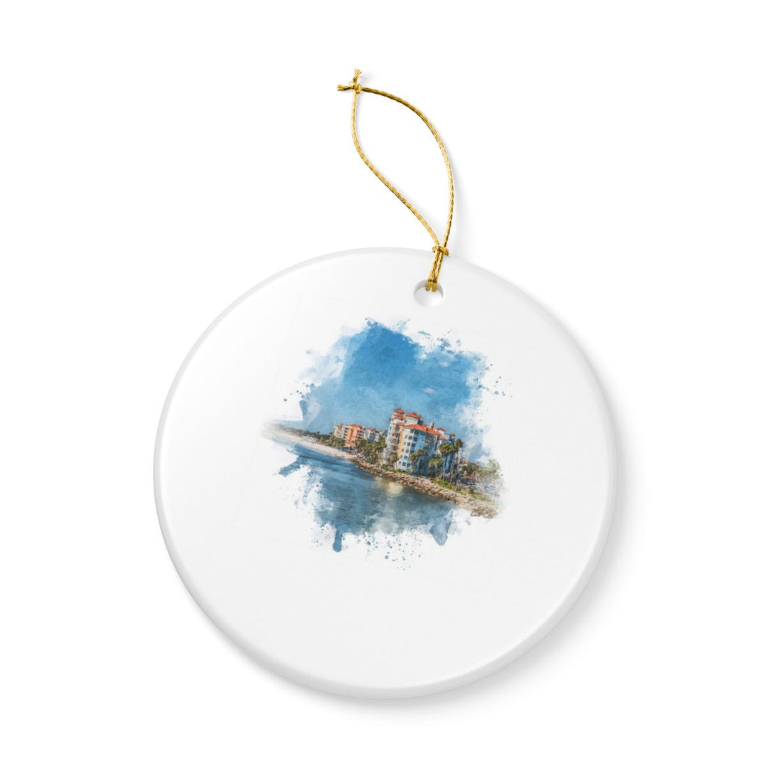 Madeira Beach Ornament: Unique Madeira Beach Souvenir, Madeira Beach Xmas Decor, and Authentic Madeira Beach Gift