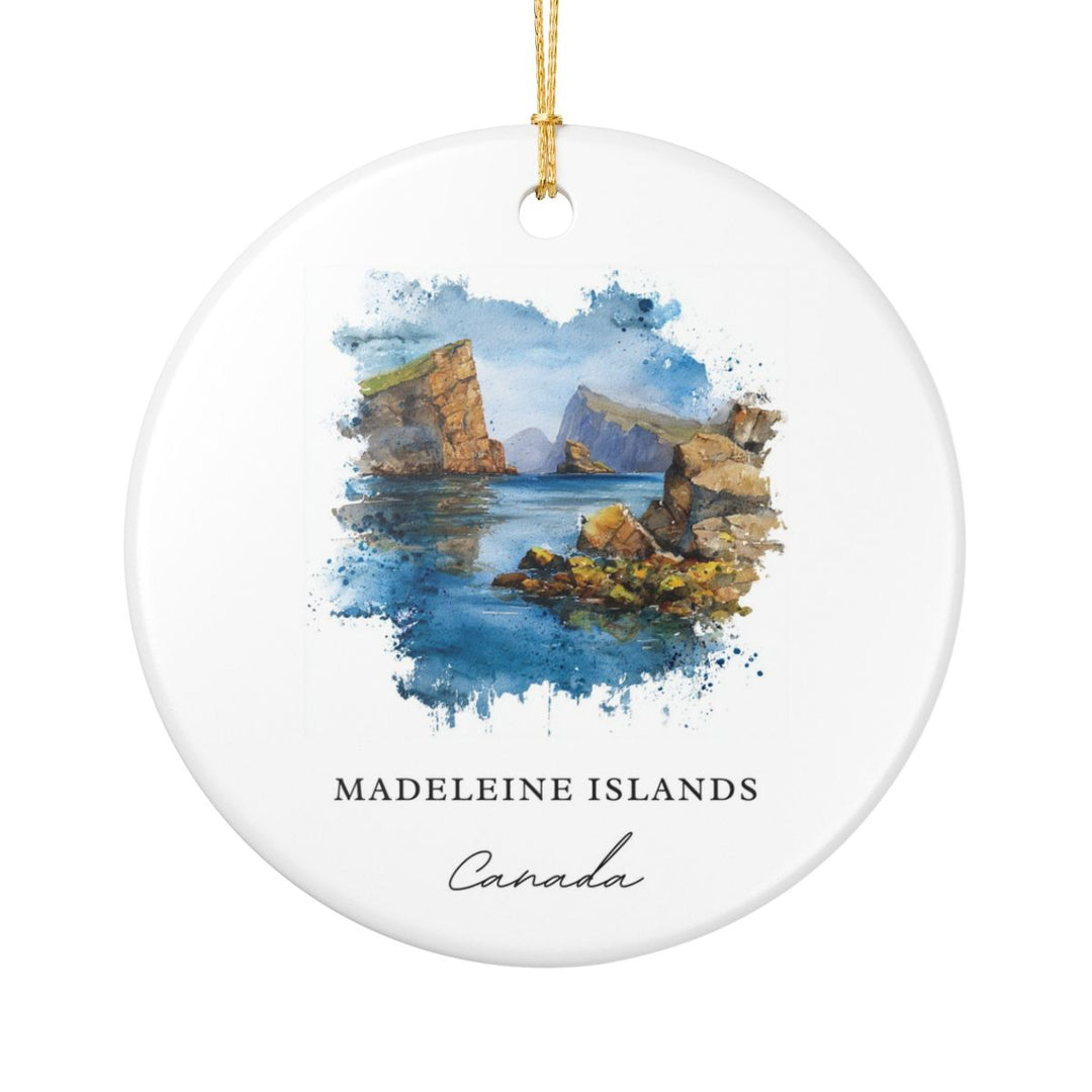 Madeleine Islands Canada Ornament: Unique Madeleine Islands Souvenir, Madeleine Islands Canada Xmas Decor, and Authentic Madeleine Islands Gift