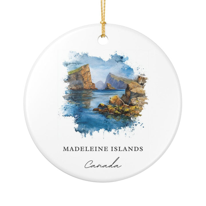 Madeleine Islands Canada Ornament: Unique Madeleine Islands Souvenir, Madeleine Islands Canada Xmas Decor, and Authentic Madeleine Islands Gift