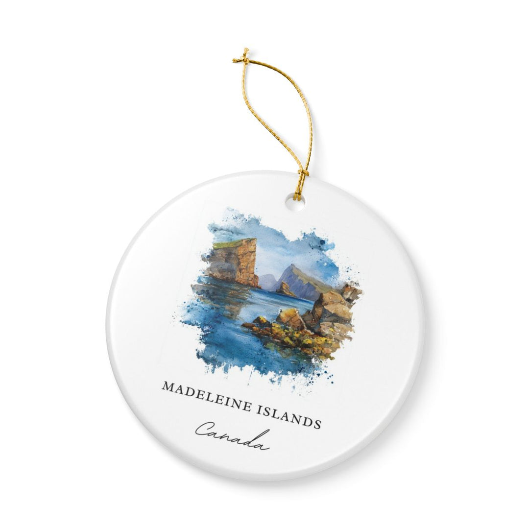 Madeleine Islands Canada Ornament: Unique Madeleine Islands Souvenir, Madeleine Islands Canada Xmas Decor, and Authentic Madeleine Islands Gift