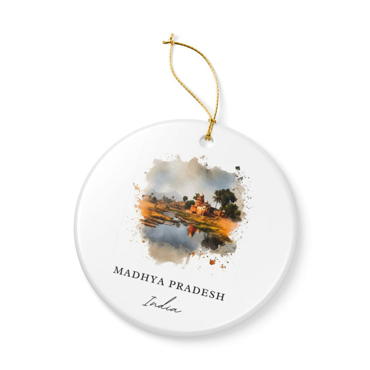 Madhya Pradesh India Ornament: Unique Madhya Pradesh Souvenir, Madhya Pradesh India Xmas Decor, and Authentic Madhya Pradesh Gift