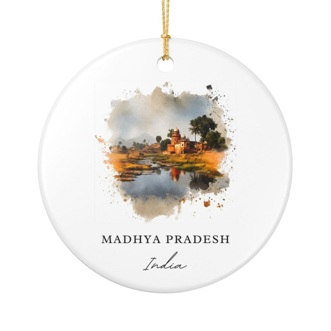 Madhya Pradesh India Ornament: Unique Madhya Pradesh Souvenir, Madhya Pradesh India Xmas Decor, and Authentic Madhya Pradesh Gift