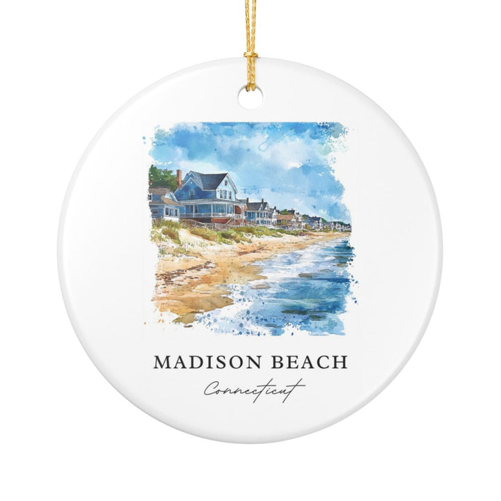 Madison Connecticut USA Ornament: Unique Madison Souvenir, Madison Connecticut Xmas Decor, and Authentic Madison Gift