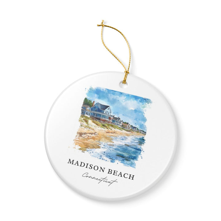 Madison Connecticut USA Ornament: Unique Madison Souvenir, Madison Connecticut Xmas Decor, and Authentic Madison Gift