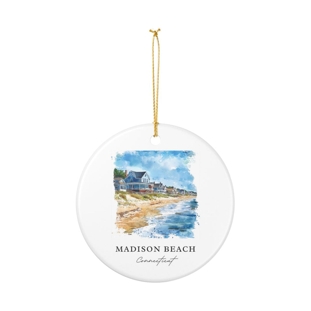 Madison Connecticut USA Ornament: Unique Madison Souvenir, Madison Connecticut Xmas Decor, and Authentic Madison Gift