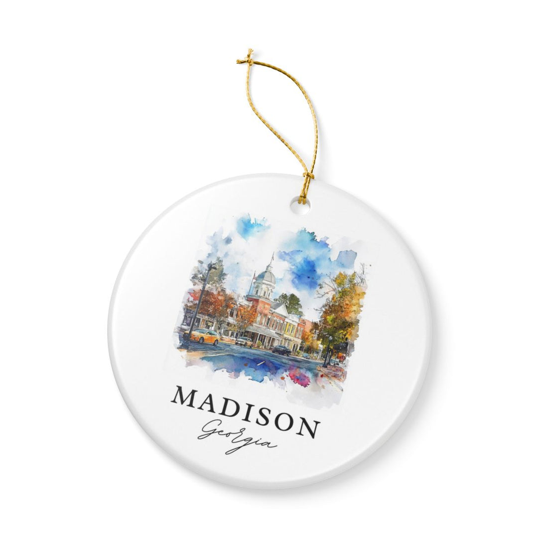 Madison Georgia USA Ornament: Unique Madison Souvenir, Madison Georgia Xmas Decor, and Authentic Madison Gift