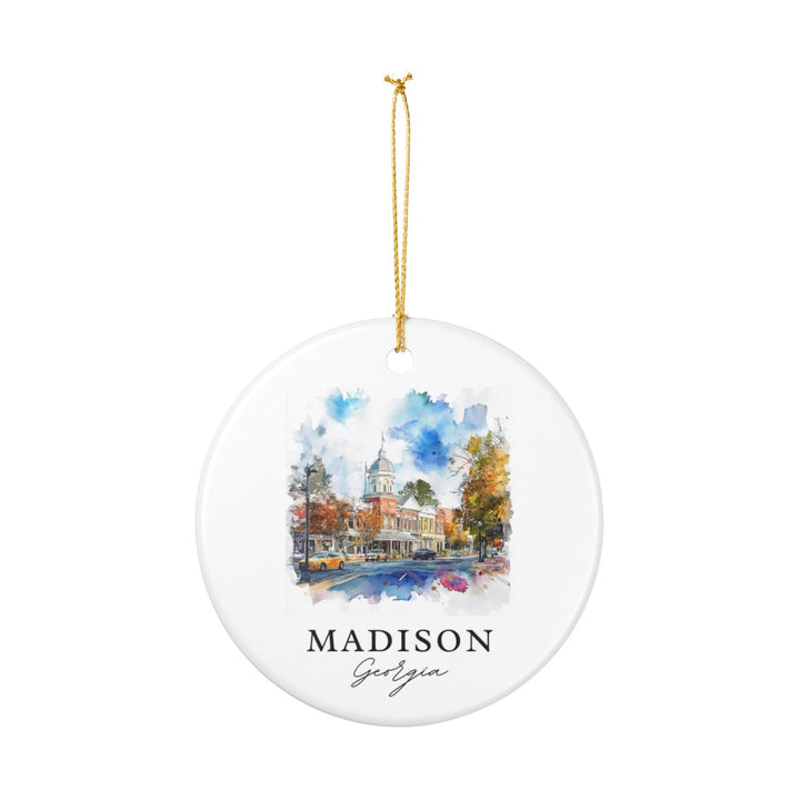 Madison Georgia USA Ornament: Unique Madison Souvenir, Madison Georgia Xmas Decor, and Authentic Madison Gift
