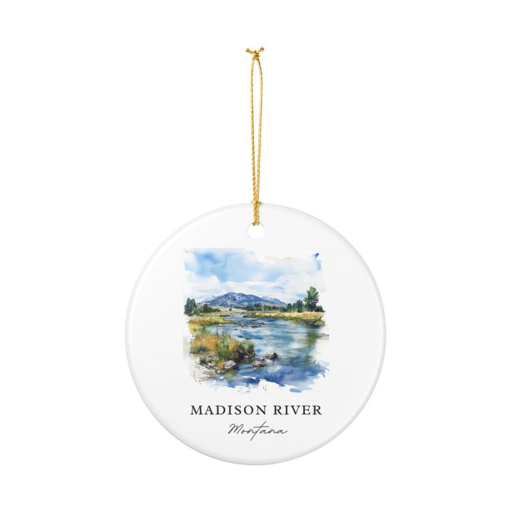 Madison River Montana USA Ornament: Unique Madison River Souvenir, Madison River Montana Xmas Decor, and Authentic Madison River Gift