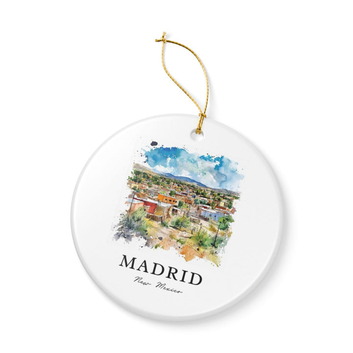 Madrid New Mexico USA Ornament: Unique Madrid Souvenir, Madrid New Mexico Xmas Decor, and Authentic Madrid Gift