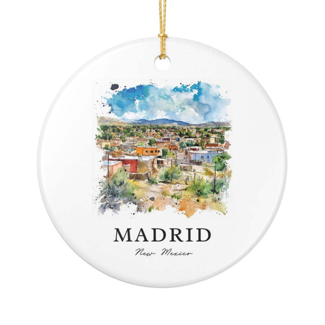 Madrid New Mexico USA Ornament: Unique Madrid Souvenir, Madrid New Mexico Xmas Decor, and Authentic Madrid Gift