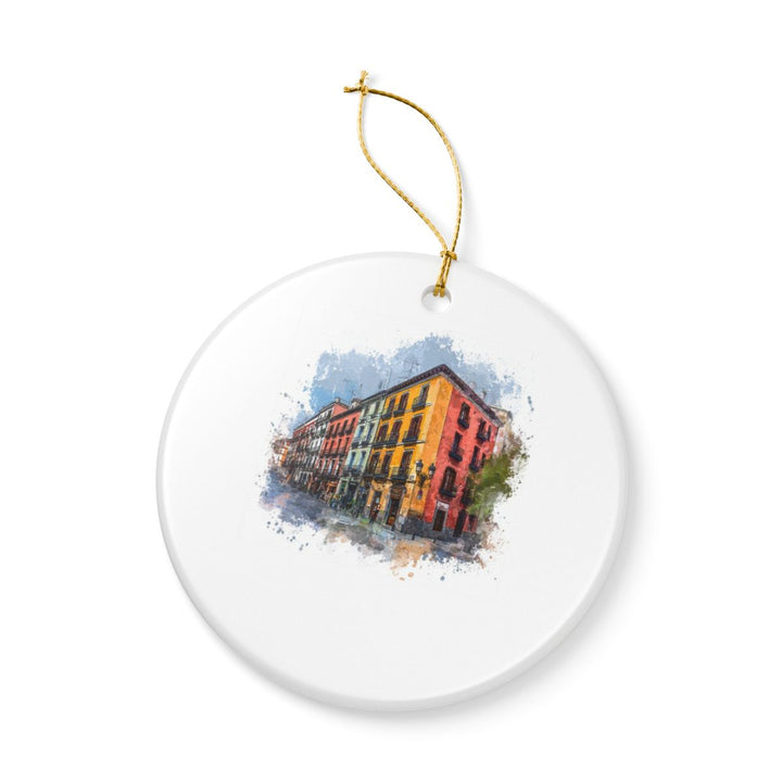 Madrid Spain Ornament: Unique Madrid Souvenir, Madrid Spain Xmas Decor, and Authentic Madrid Gift