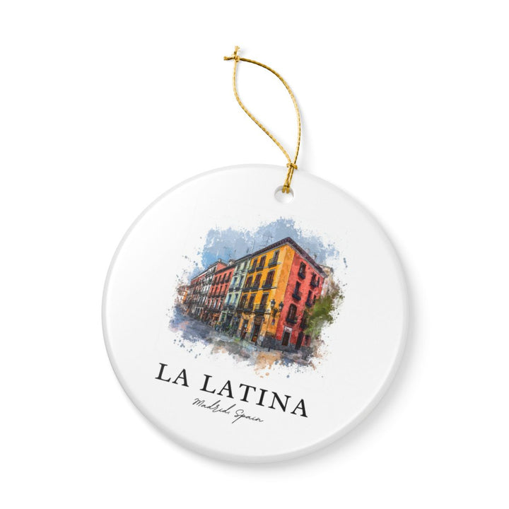 Madrid Spain Ornament: Unique Madrid Souvenir, Madrid Spain Xmas Decor, and Authentic Madrid Gift
