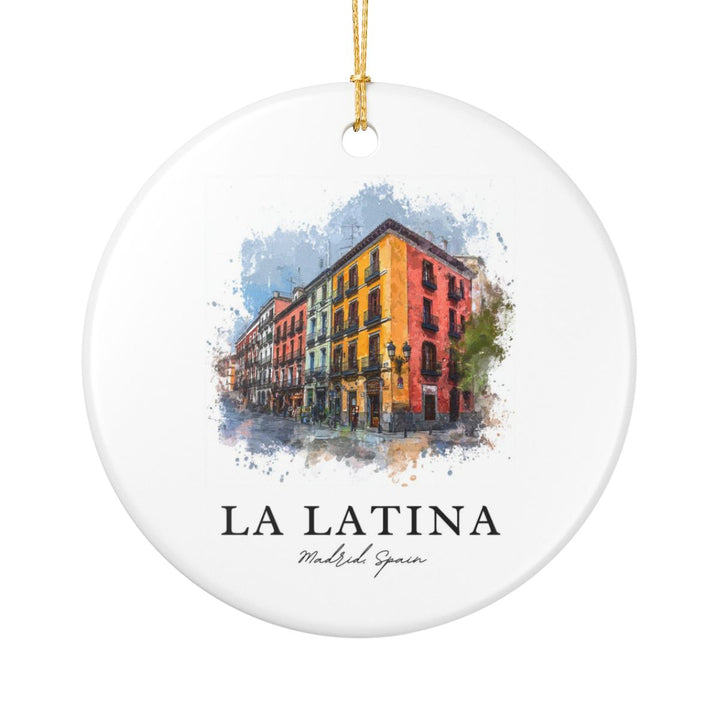 Madrid Spain Ornament: Unique Madrid Souvenir, Madrid Spain Xmas Decor, and Authentic Madrid Gift