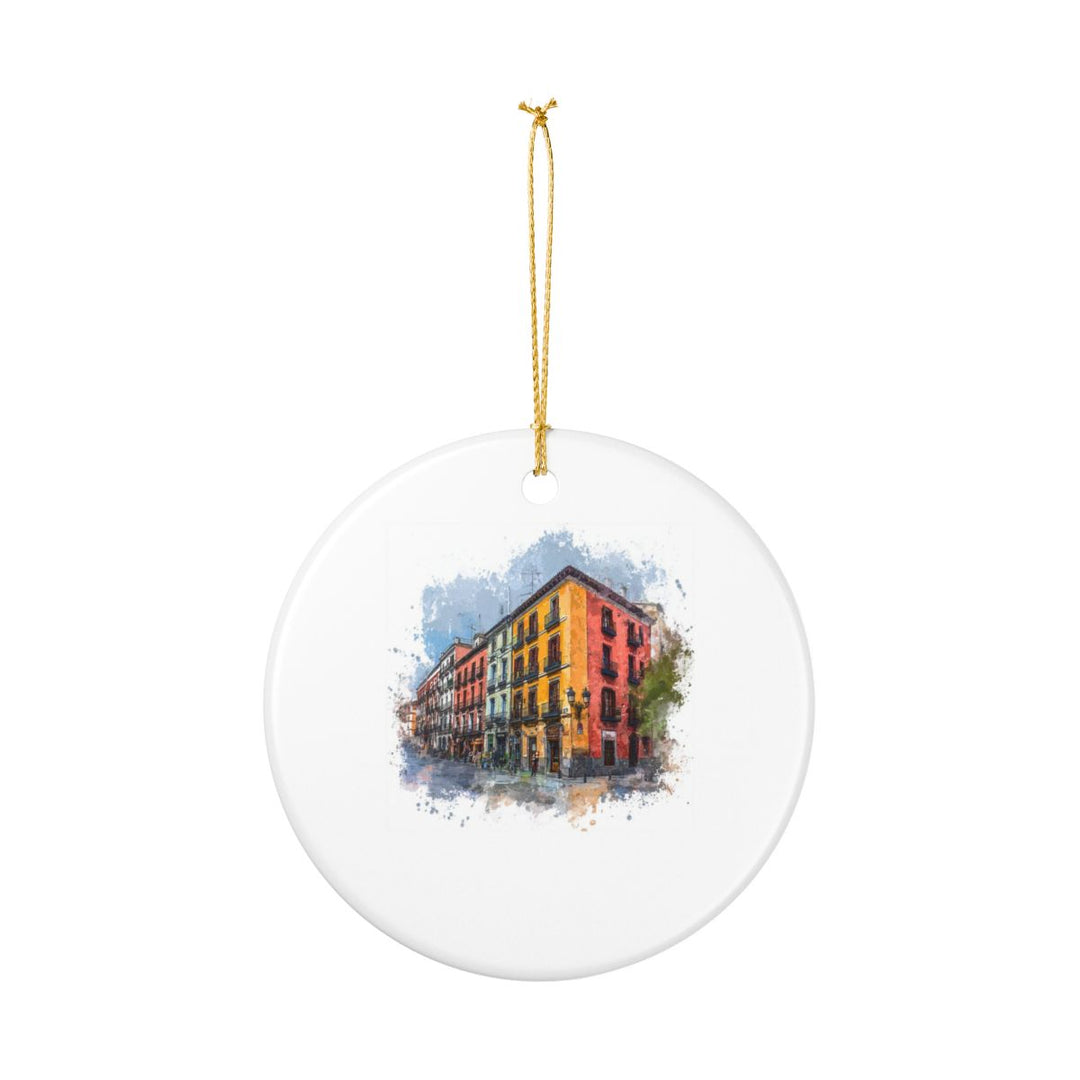 Madrid Spain Ornament: Unique Madrid Souvenir, Madrid Spain Xmas Decor, and Authentic Madrid Gift