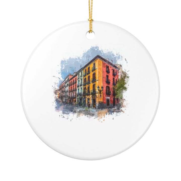 Madrid Spain Ornament: Unique Madrid Souvenir, Madrid Spain Xmas Decor, and Authentic Madrid Gift