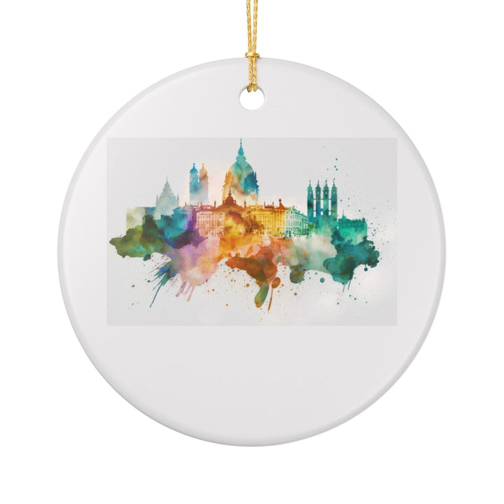 Madrid Spain Ornament: Unique Madrid Souvenir, Madrid Spain Xmas Decor, and Authentic Madrid Gift