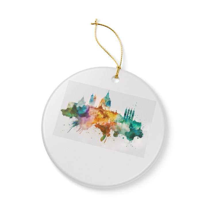 Madrid Spain Ornament: Unique Madrid Souvenir, Madrid Spain Xmas Decor, and Authentic Madrid Gift
