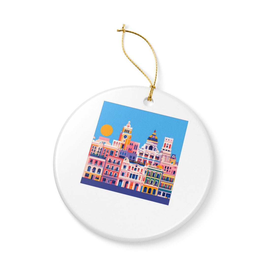 Madrid Spain Ornament: Unique Madrid Souvenir, Madrid Spain Xmas Decor, and Authentic Madrid Gift